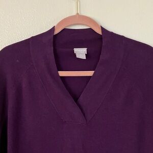 NWT Chico's Zenergy Cotton Cashmere Front Pocket Tunic Sweater, XL